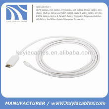 Alta calidad Mini DP macho a HDMI macho cable para Macbook Pro a HDTV